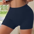thumbnail image 7 of idosla Women Workout Booty Shorts Impact Scrunch Lifting Biker Gym Hot Shorts Spandex for Yoga Running (Dark Blue, M), 7 of 7