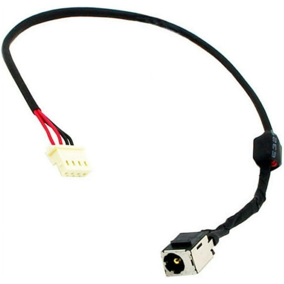 New AC DC Jack Power Plug in Charging Port Connector Socket with Wire Cable Harness Replacement for Toshiba Satellite L750 L750D L755 L755D