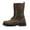 Brown, variant on Stylish motorcycle boots - Classic design, comfortable and breathable, suitable for both daily commuting and casual riding,Black,36