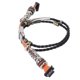 thumbnail image 5 of Pulsera trenzada para Fitbit, pulsera de cuero con cuentas, pulsera de reloj retro, correa de cuero con cuentas, estética elegante, 5 of 9