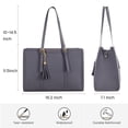 thumbnail image 4 of Bolsa para portátil LOVEVOOK de piel ligera de 15.6 pulgadas para mujer, 4 of 9