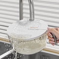 thumbnail image 1 of Rice Washing Basket Vegetable Basket Wash And Vegetables Fruit Multi Function Kitchen Vegetable Washing Basket,White, 1 of 8