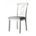 thumbnail image 5 of Home Design Olivia Dining Chair, Set of 4, Cushioned Seat, Mid-Century Modern Style, Gray/White, 5 of 8