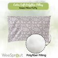 thumbnail image 4 of WeeSprout Mini Toddler Pillow for Kids Sleeping, Organic Cotton Shell & Pillowcase 18x13x3, 4 of 9