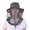 Gray, variant on Anti-Mosquito Mask Hat Net Mesh Head Face Protector, IC ICLOVER Insect Bee Mosquito Bug Resistant Sun Hat Safari Hat Without UV Protection for Travel Camping Pasture, Gray
