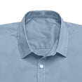 thumbnail image 6 of Men’s Short Sleeve Button Up Shirt Slim Fit Casual Sports Muscle Fit Top, 6 of 6