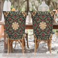 thumbnail image 5 of Decorative Chair Back Cover One Size x2 Chair Cover Dining Chair Slipcovers Chair Back Decoration Festival Chair Decoration Christmas Colorful Pattern, 5 of 6