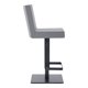 thumbnail image 3 of Taburete de bar Armen Living Legacy, contemporáneo, giratorio, gris y negro, 3 of 9