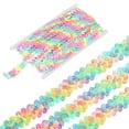 thumbnail image 1 of Unique Bargains 11 Yards 0.8 Inch Elastic Sequins Trim 2 Row Flat Sequin Strip Sequins Fabric Ribbon for Sewing Rainbow, 1 of 5