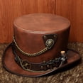 thumbnail image 3 of Jiibva Unisex Steampunk Top Hat Halloween clothing Hat Vintage Accessories For Themed Parties Gathering, 3 of 7