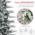 thumbnail image 4 of 6ft Pre-Lit Arctic Fir Christmas Tree with Snow Flocking & Warm White Lights - Indoor Holiday Decor for Living Room & Entryway, 4 of 7