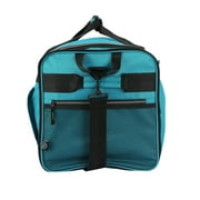 Protege 28-Inch Large Collapsible Rolling Duffel Bag in Teal Color