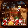 thumbnail image 6 of Large Christmas Window Sticker Santa Claus Elk Decorative Glass Cling for Doors Windows Store Displays and Home Decor Christmas Winter Decoration, 6 of 7