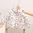 thumbnail image 2 of Felwors Children's Down Padded Jacket Baby Cartoon Printing Padded Jacket Girl's Floral Padded Jacket Autumn And Winter Small Warm Padded Jacket, 2 of 4