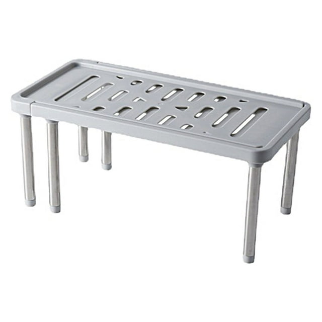SDNall Étagère Rétractable pour Salon, Extensible jusqu'à 24 Pouces, Étagère de Rangement pour Évier, Salle de Bain, Placard, Rangement de Chaussures pour la Maison, Antidérapante, Installation Facile