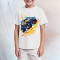 thumbnail image 2 of NOLDARES Boys T Shirt - Cotton Blend Short Sleeve Graphic Tees for Boys - Casual Graphic T Shirts(White,11-12 Years), 2 of 4