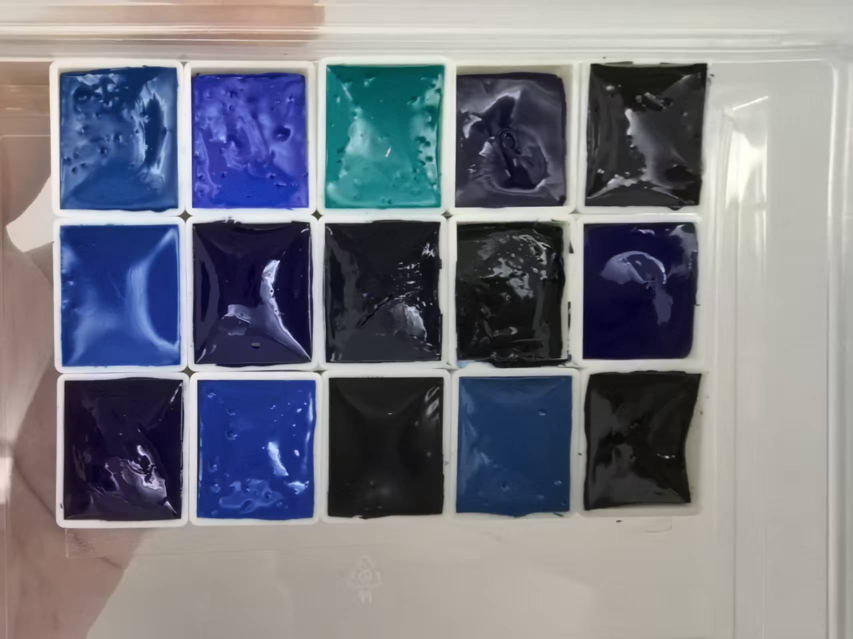 Daniel Smith Extra Fine handmade Watercolor Blue Series 15ml 2ml Professional Artist, Adult Painting Art Supplies+Color Card