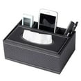 thumbnail image 1 of Elegante funda para caja de pañuelos de diseño rectangular, soporte multifuncional de piel sintética de alta calidad con fácil acceso para baño, dormitorio y sala de estar (23,5 x 17,5 x 12 cm), 1 of 6