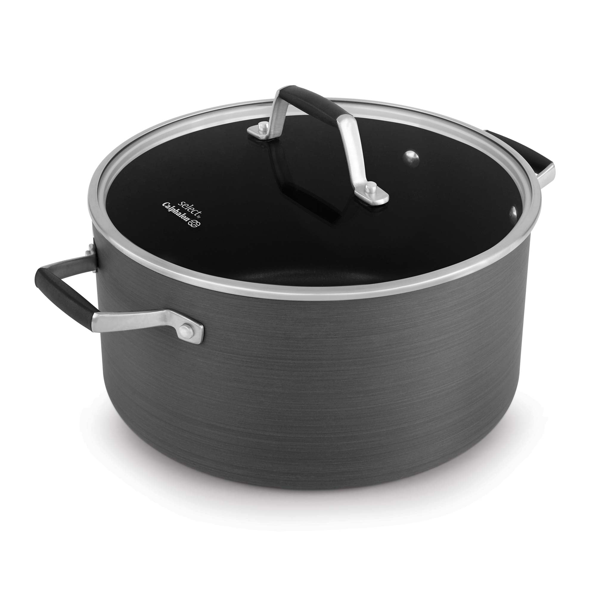 Select by Calphalon 7qt HardAnodized NonStick Dutch Oven with Cover BrickSeek