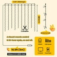 thumbnail image 7 of 300LED Fairy Curtain Lights, 9.8x9.8Ft Warm White USB Plug in 8 Modes Christmas String Hanging Lights with Remote for Bedroom, Indoor, Outdoor, Weddings, Party, 7 of 7