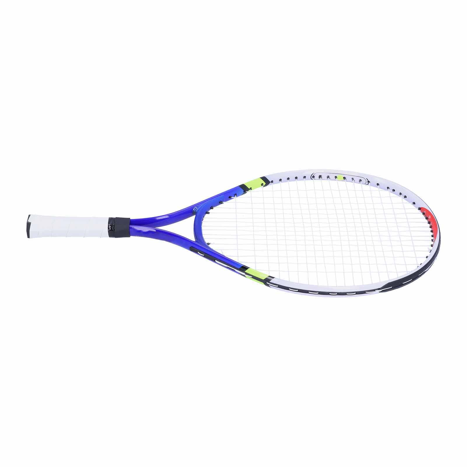 Rupoun Regail Teenage Tennis Racket Aluminium Alloy Frame Kids Tennis Racquet Set for Training - Blue. Lightweight & Durable (23 inches / 58.4 cm) for Youth Beginners.