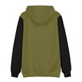 thumbnail image 4 of OUSITAID Fashion Men Hooded Sweatshirts Comfortable Hoodie Drawstring Patchwork Pocket Tops, 4 of 4