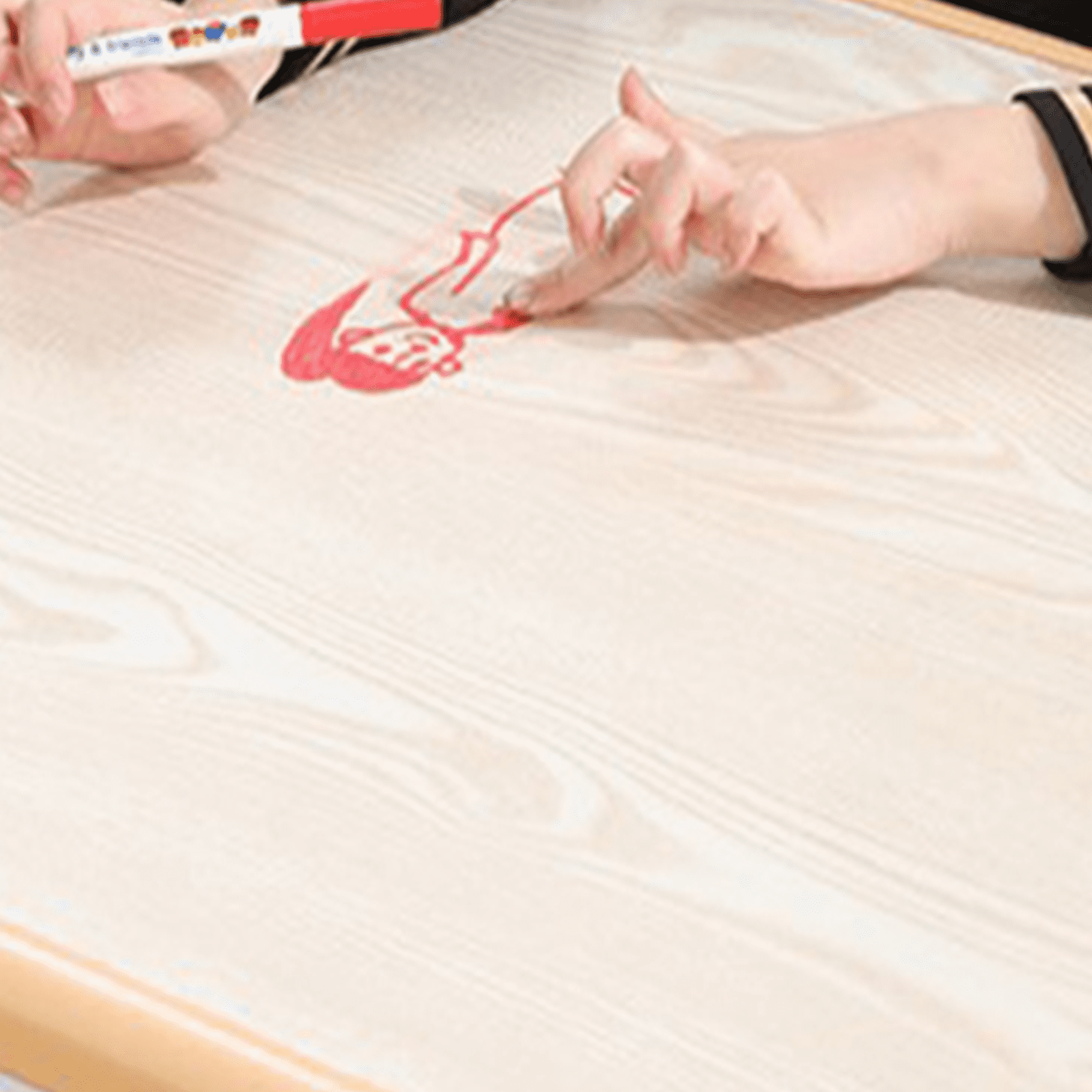 Kids Table and Chairs Set, Adjustable Height Desk, Graffiti Table Top, 6 Seats, for Ages 2-10, Multi-Activity Table for Classrooms, Daycares, Home