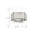 thumbnail image 7 of Stainless Steel Polished and Brushed Signet Ring, 7 of 7