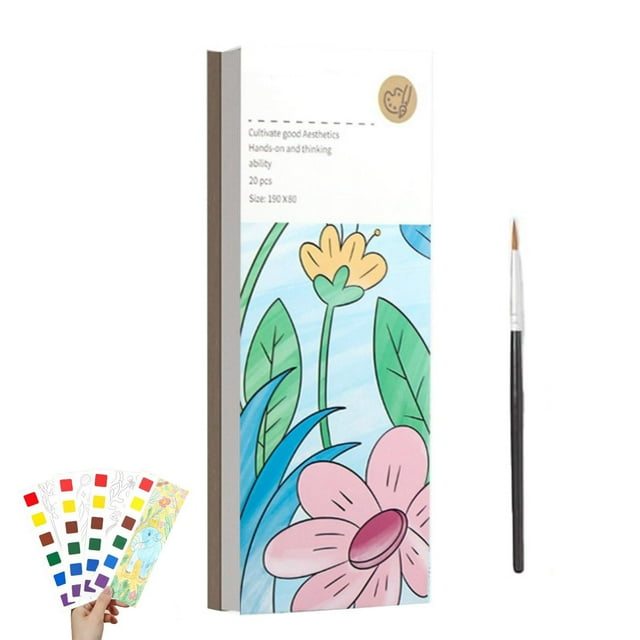TIELUTT Mini Paint Pad Mini Paint Pads Watercolor Paint Pad Pocket Watercolor Painting Fix It Stick Large Coloring Book Flower Food Packets for Fresh Cut Flowers Pool Tile for Calcium Build up Pencil
