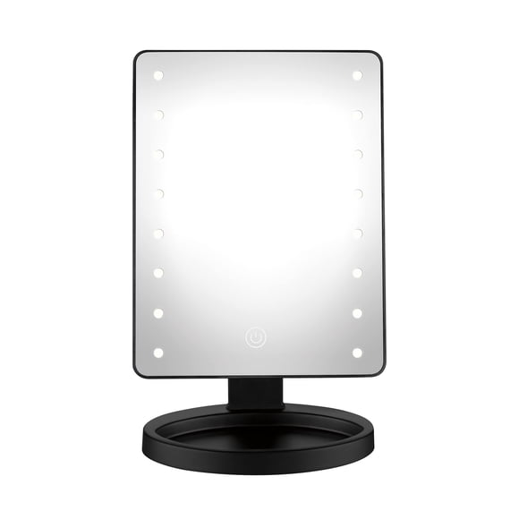 Espejo de maquillaje Conair con luz LED para tocador, batería de sobremesa