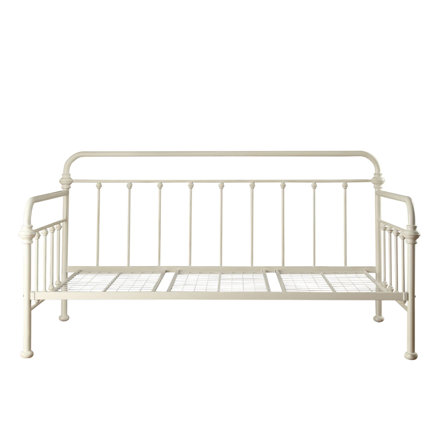 Weston Home Nottingham Metal Twin Daybed, Antique White