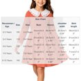 thumbnail image 3 of hotojiny Girl Long Sleeve Dress Lace Trim Collared Fall Clothes Knee Length Flowy A-Line Corduroy Dresses Children Clothes(Orange,2-3 Years), 3 of 9