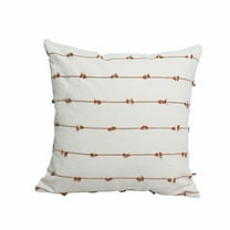 Luoshdecor Boho Throw Pillow Covers 18x18 in,Modern Farmhouse Decorative Pillow Covers with Tassel for Couch Bed, Hotel