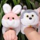 thumbnail image 5 of Kawaii Animal Slap Snap Wrap Wristband Bracelet Pig Bunny Husky Dog Cats Plush Hand Ring Wristband Kids Toys Creative Funny Gift, 5 of 5