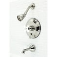 thumbnail image 2 of Kingston Brass KB36360PX Restoration Tub and Shower Faucet, Polished Nickel, 2 of 3