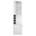 thumbnail image 2 of White Syrah Corner Bar Cabinet - 2 Shelves for Added Storage, 2 of 6