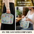 thumbnail image 5 of Yuyamidu Colorful Floral Bible Cover for Women Large Quilted Case with Handle Cross Bible Bag and Carrying Case Study Supplies Accessories Christian Gifts for Women, 5 of 8
