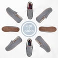 thumbnail image 2 of LIFE IS GOOD Women's Venetian Moccasin Slippers, 302795W - Suede Close Back Indoor/Outdoor Slip-Ons with Faux Fur or Plaid Lining Cushioned Footbed & EVA Outsoles Seal Gray/Plaid - Size 7, 2 of 8