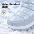 thumbnail image 4 of BABAYA Toddler Winter Snow Boots Water-Resistant Warm Faux Lined Booties for Little Kids Girls Boys, 4 of 8