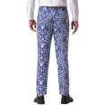thumbnail image 3 of INSPIRE CHIC Floral Pants for Men's Flat Front Prom Formal Flower Dress Pants 30 Navy Blue, 3 of 6