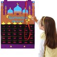 thumbnail image 2 of Eid Mubarak Countdown Calendar Felt Eid Mubarak Advent Calendar Ramadan Party Decoration, 2 of 8
