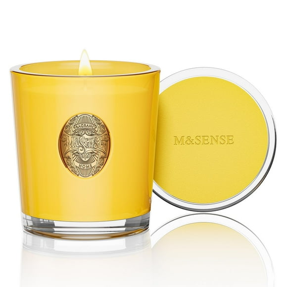 Vela aromática M&SENSE Lemon Zest Yellow 290 ml 55H Burn