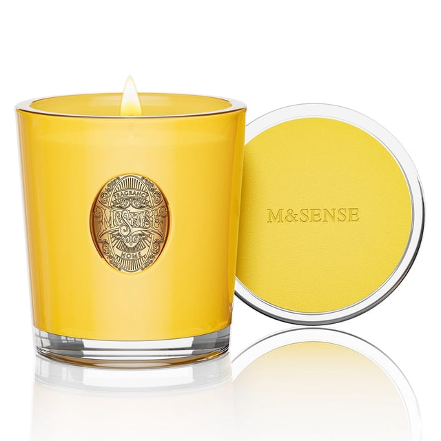 Vela aromática M&SENSE Lemon Zest Yellow 290 ml 55H Burn