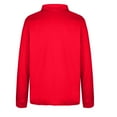 thumbnail image 5 of Ayolanni Red Basic Tops for Woman Long Sleeve Collared Pullover Solid Polos Women's Tshirts XL, 5 of 6