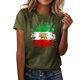 thumbnail image 3 of Tops de Cuello Alto para las Mujeres Amante Impreso Cuello Redondo Manga Corta Camiseta Casual, Blusa Diaria de Estiramiento Suave, 3 of 5