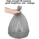 thumbnail image 4 of 5 rollos de bolsas de basura pequeñas de material fino y fuerte, bolsas de basura desechables de plástico duraderas para oficina, hogar, recámara, jardín, cubeta de basura de 200 unidades (plata), 4 of 4