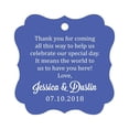 thumbnail image 1 of Darling Souvenir Custom Wedding Thank You Message Gift Tags Personalized Party Favor Hang Paper Tags-Cornflower Blue-100 Tags, 1 of 1