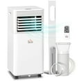thumbnail image 1 of HOMCOM Climatiseur 8000 BTU, Unité de Climatisation Silencieuse avec Télécommande, Blanc, 1 of 10