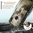 thumbnail image 6 of Jitterbug Smart 3 Phone Case with Tempered Glass Screen Protector (Full Coverage), Nagebee Belt Clip Holster with Built-in Kickstand, Heavy Duty Protective Shockproof Armor Rugged Case (Deer), 6 of 6