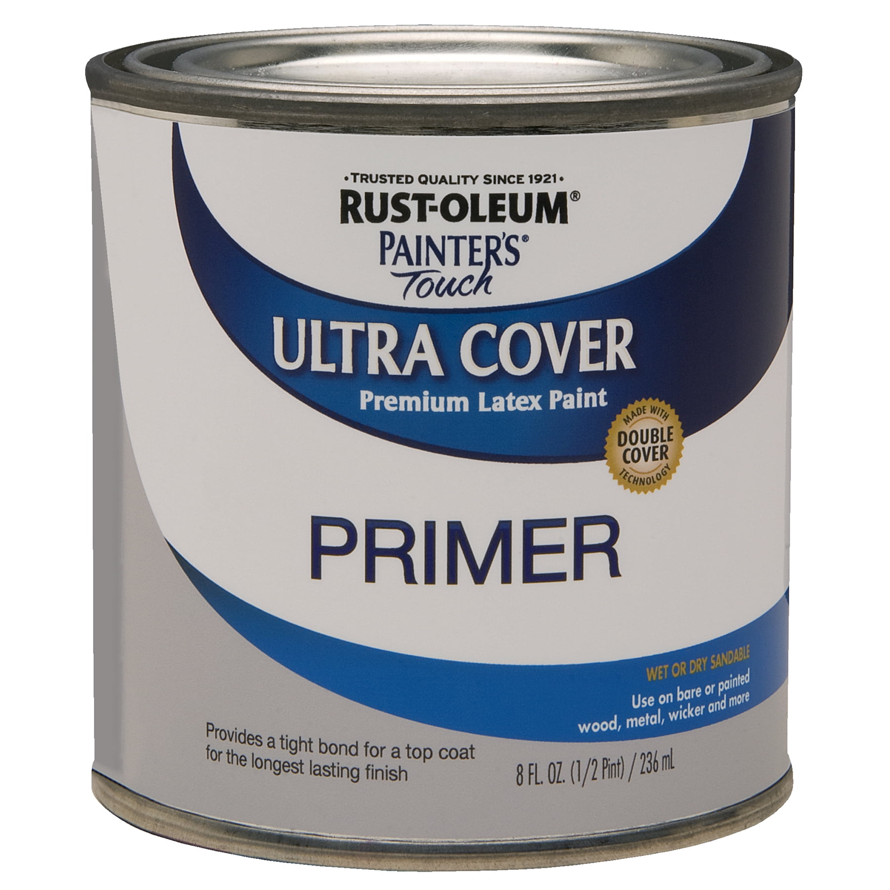 Gray, Rust-Oleum Painter's Touch Ultra Cover Primer Flat, Half Pint